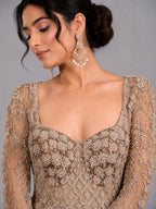 gold festive gown
