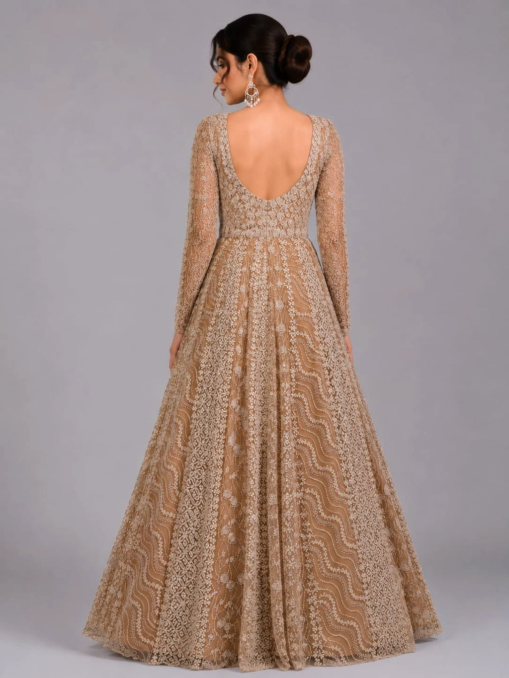 gold festive gown
