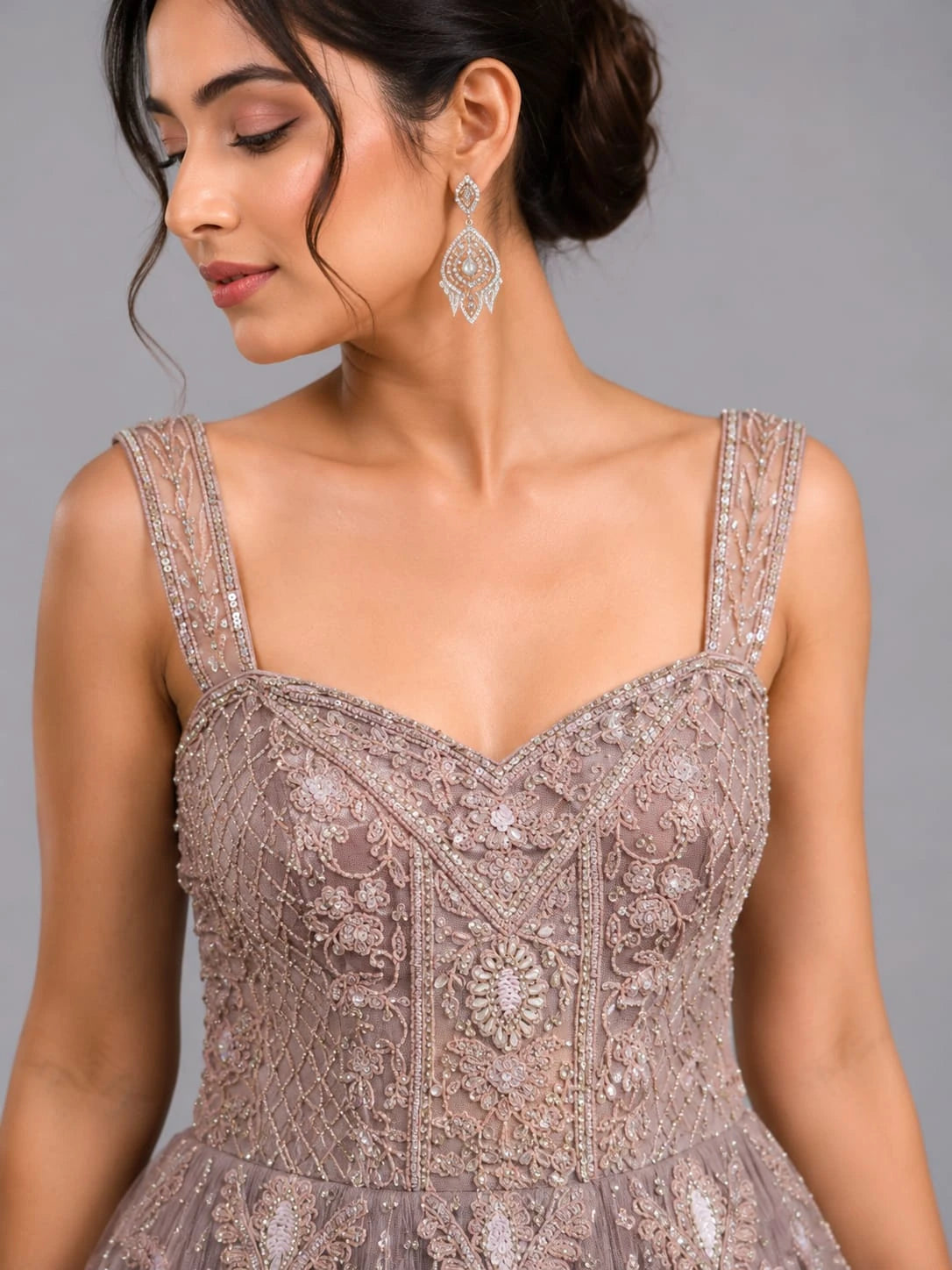lavender gown