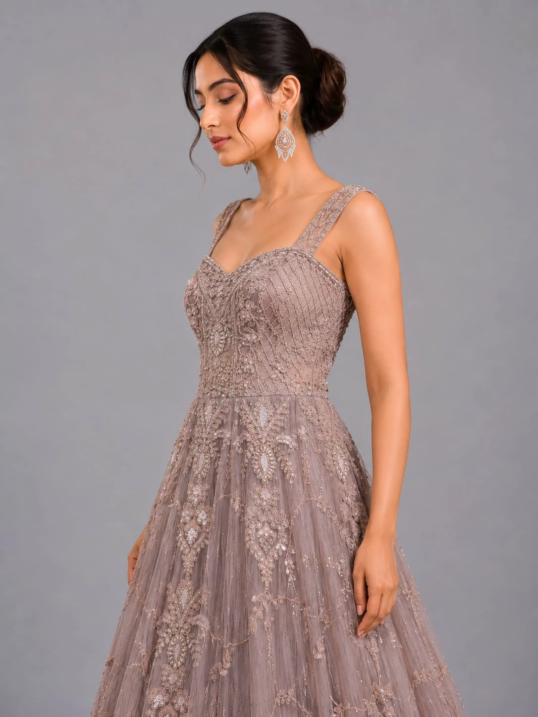 lavender gown