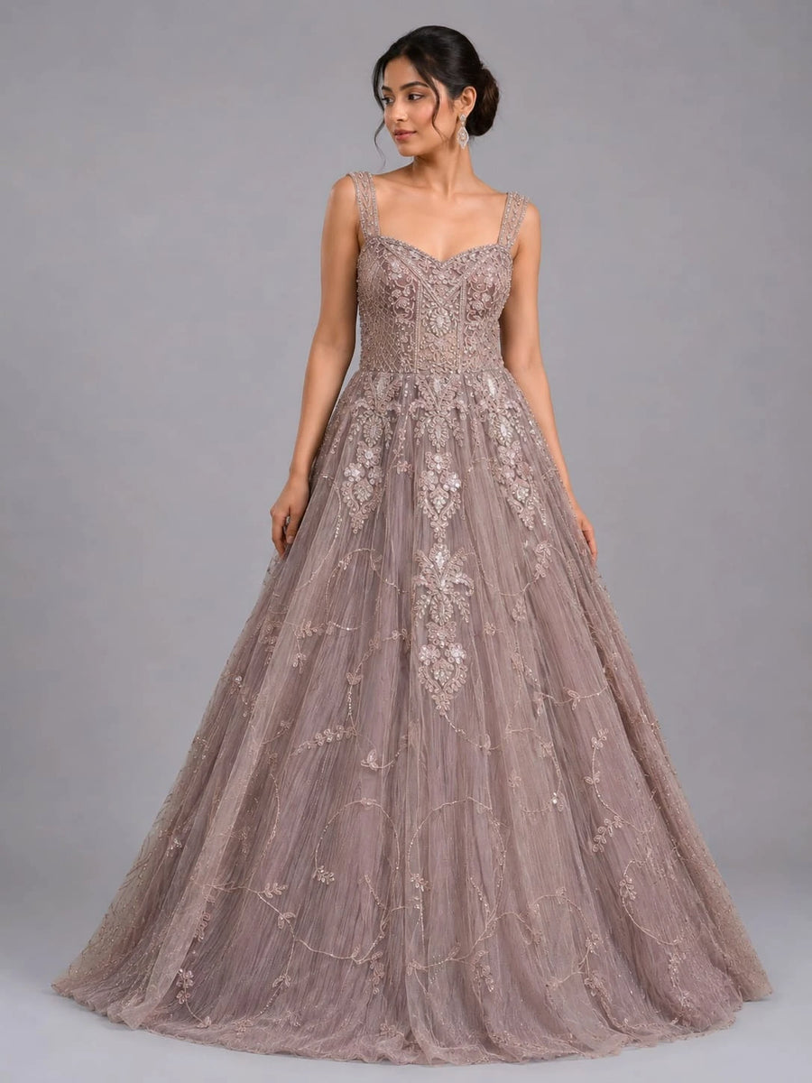 lavender gown