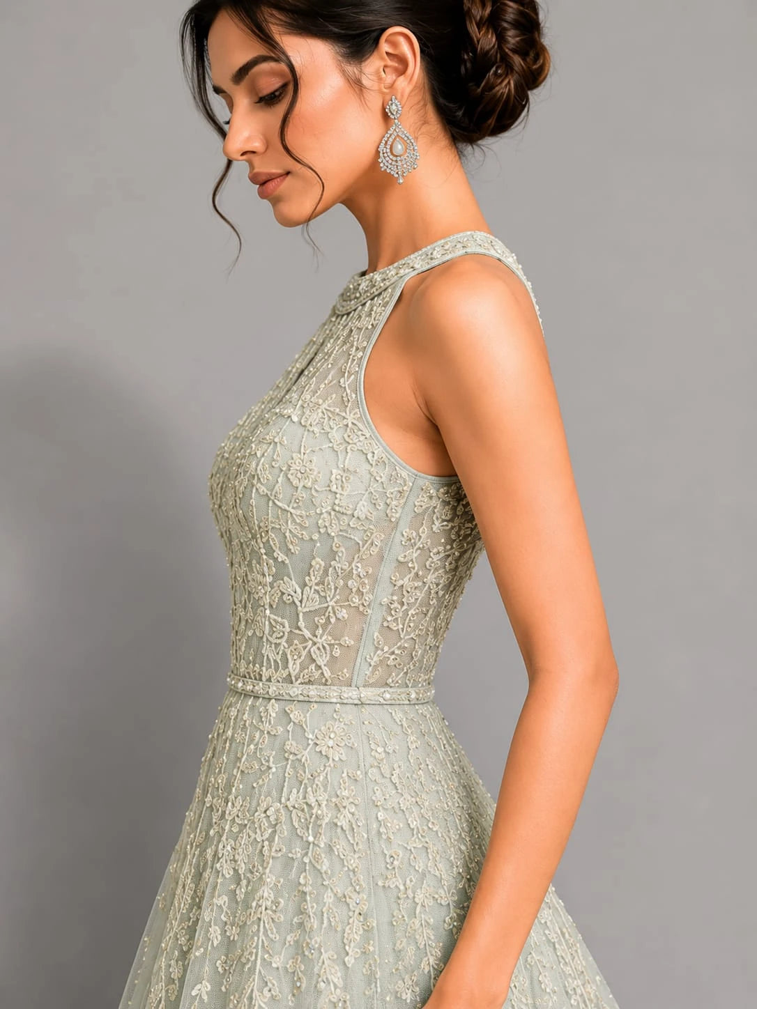 pista green gown