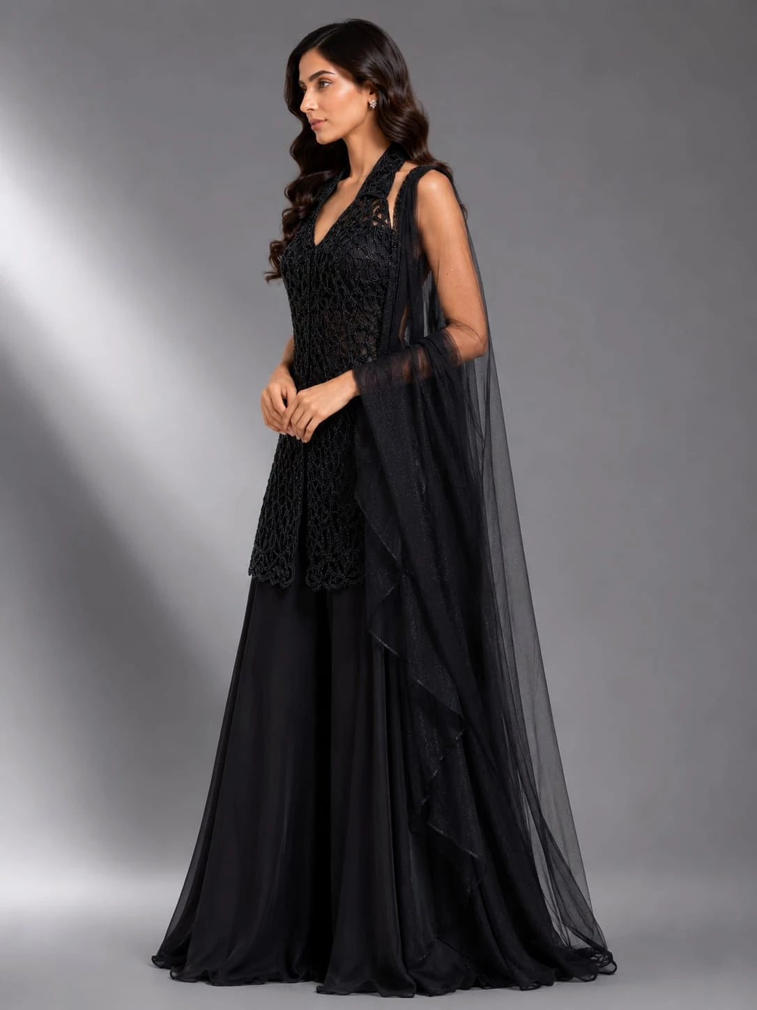 black ethnic outfit