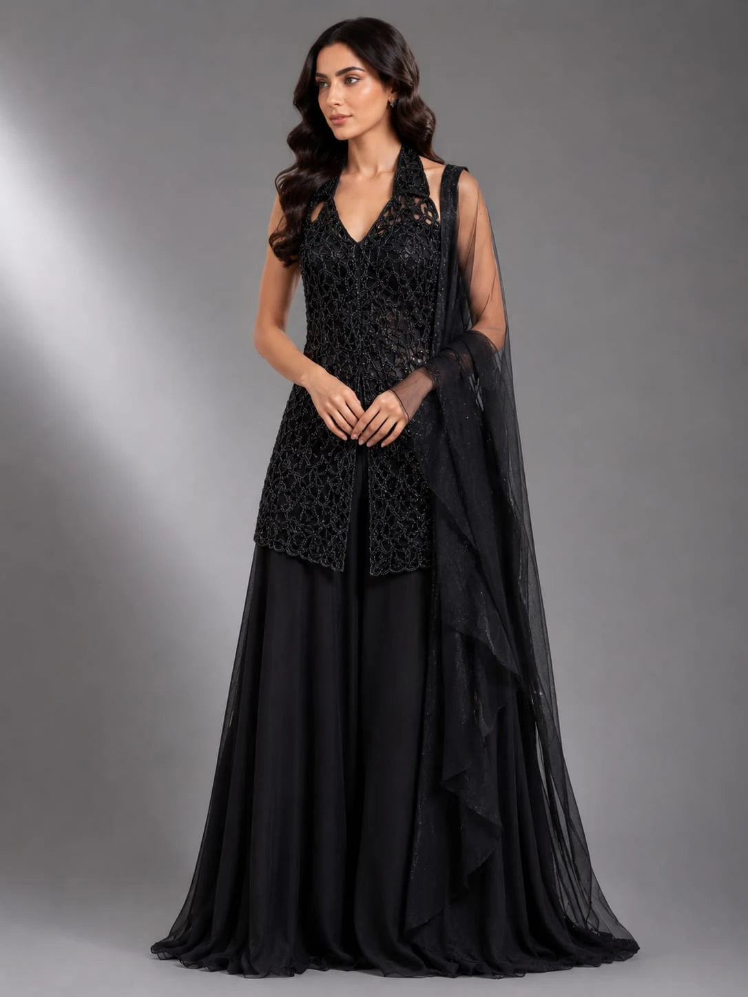 black ethnic outfit