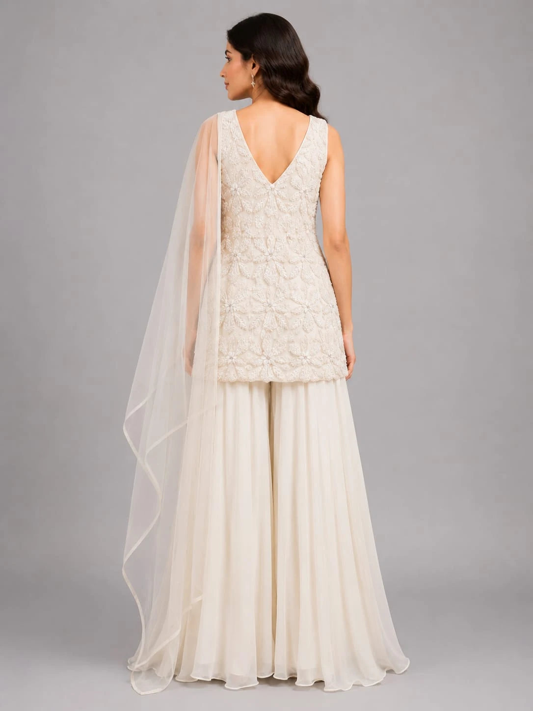 ivory ethnic outfit
