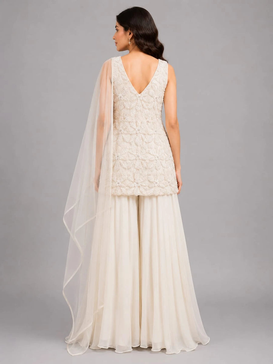 ivory ethnic outfit