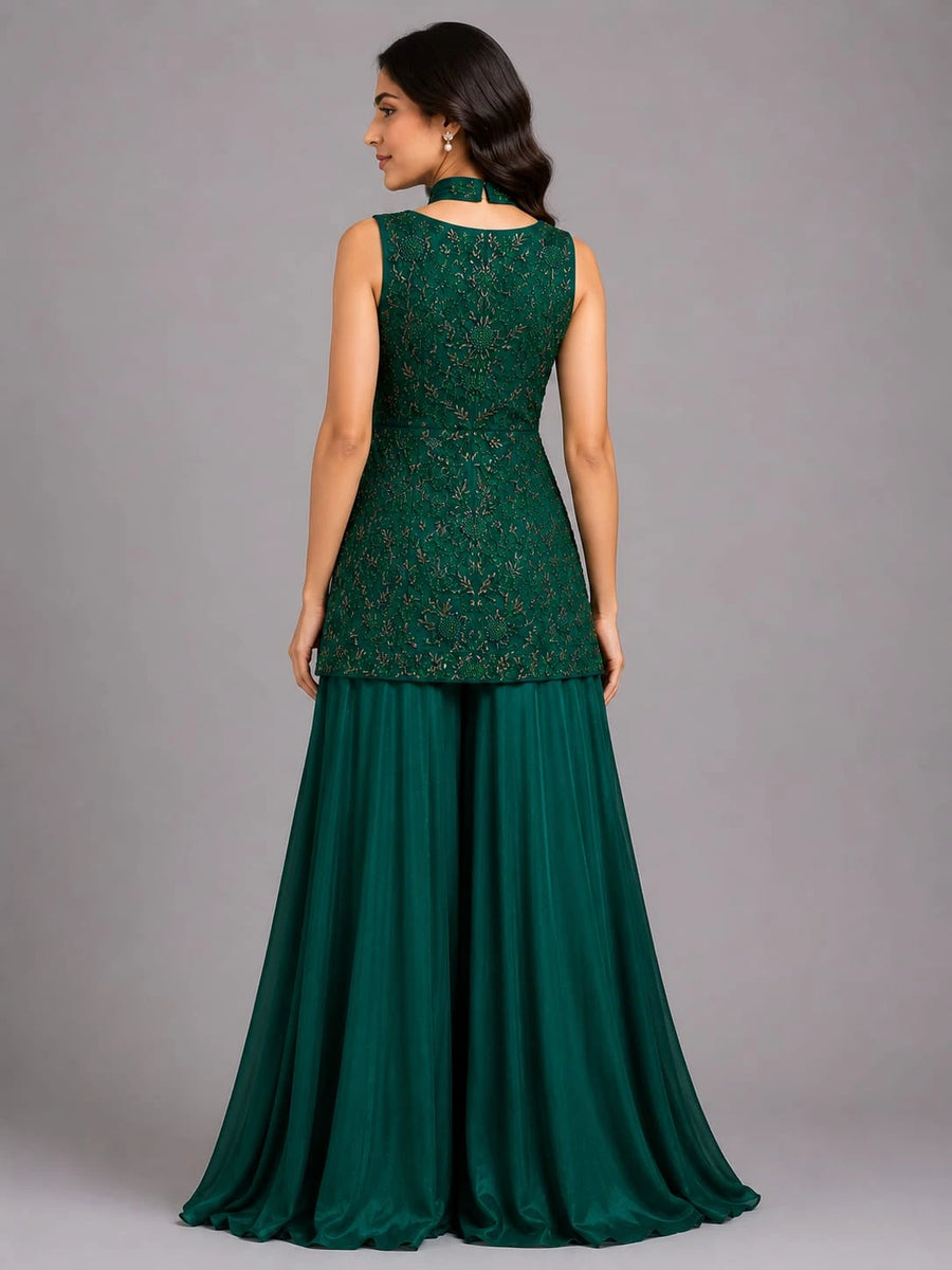 emerald green sharara