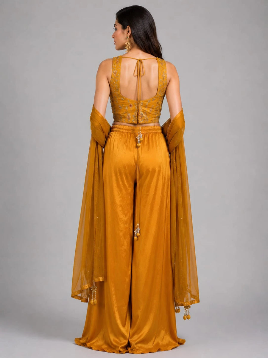mustard ethnic wear