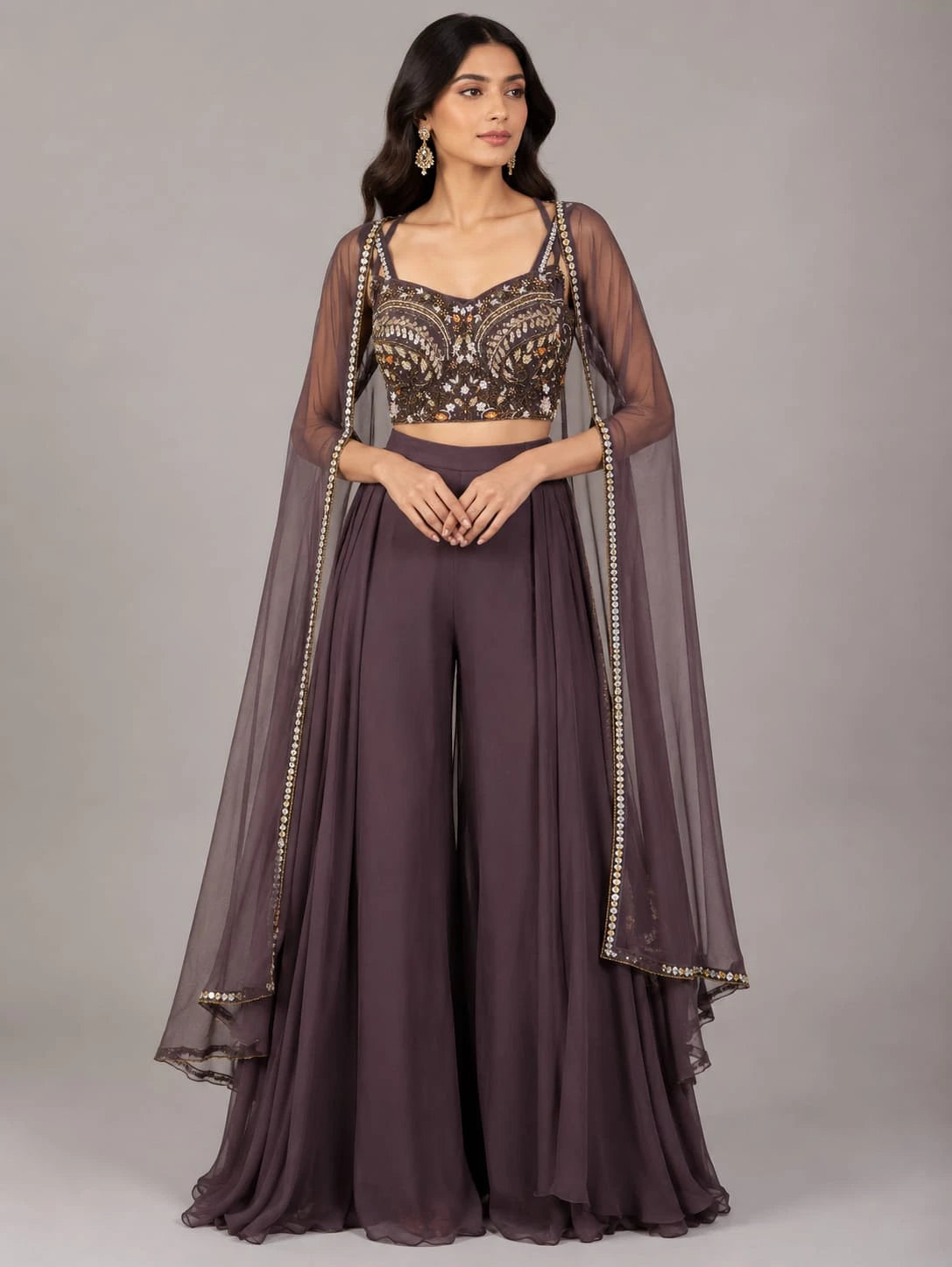 mouse flared sharara pants
