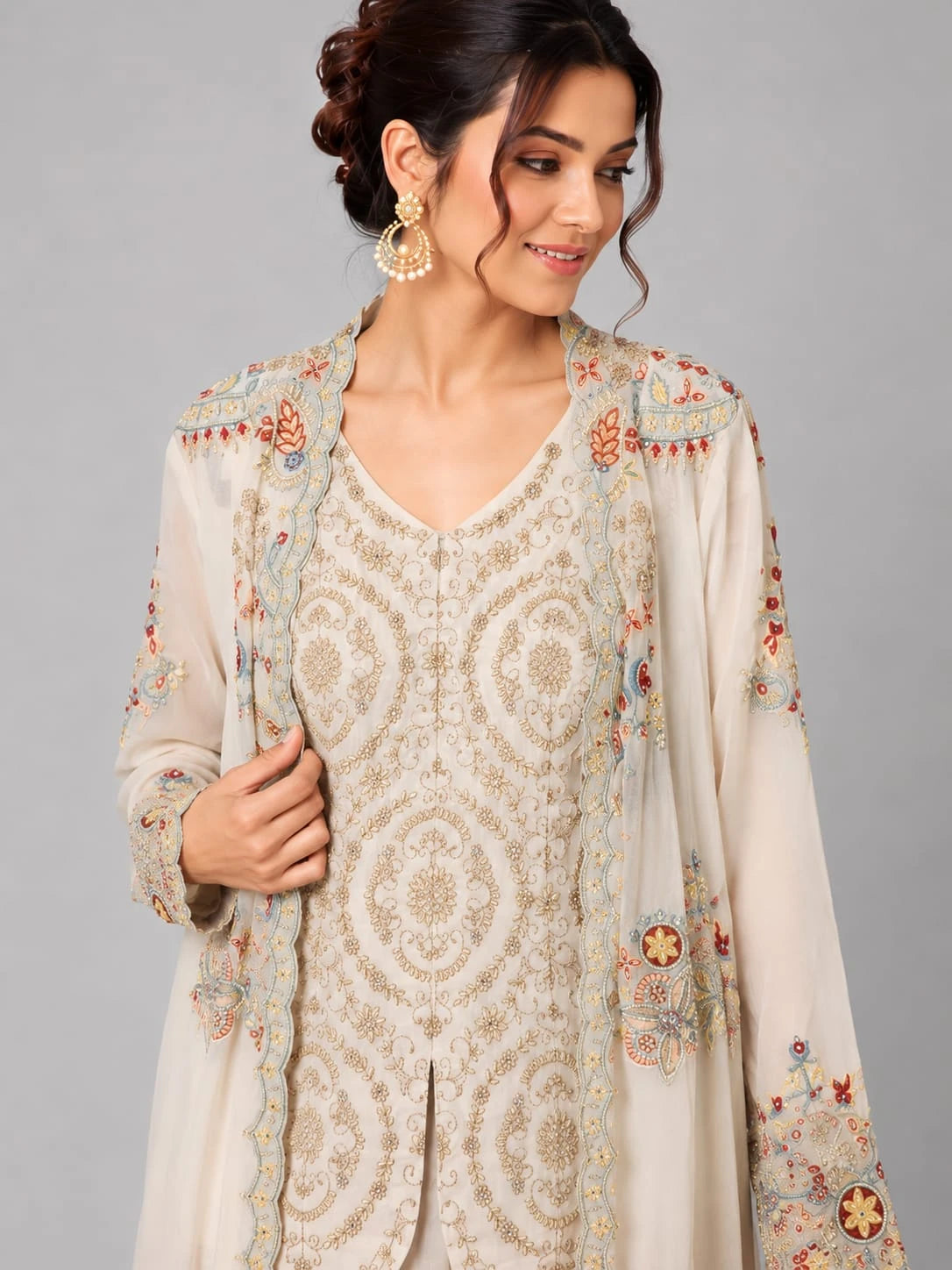 ivory palazzo set
