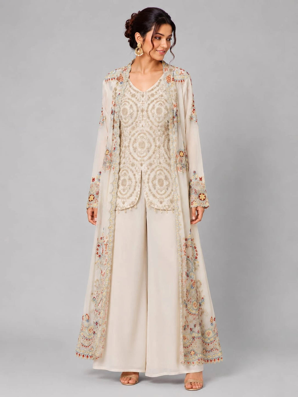 ivory palazzo set