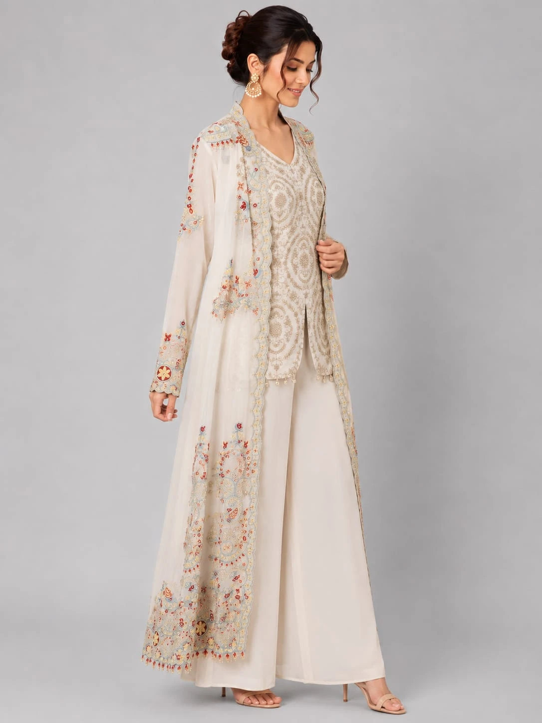 ivory palazzo set