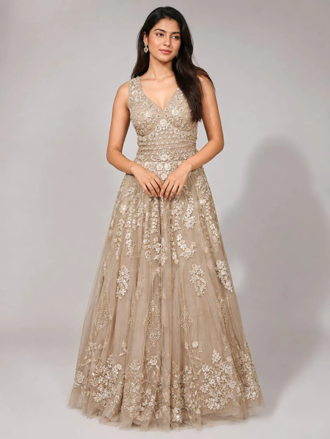 champagne gold gown