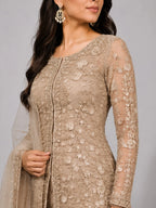 gold designer sharara set