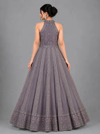 halter neck anarkali