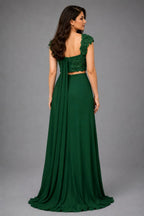green dress