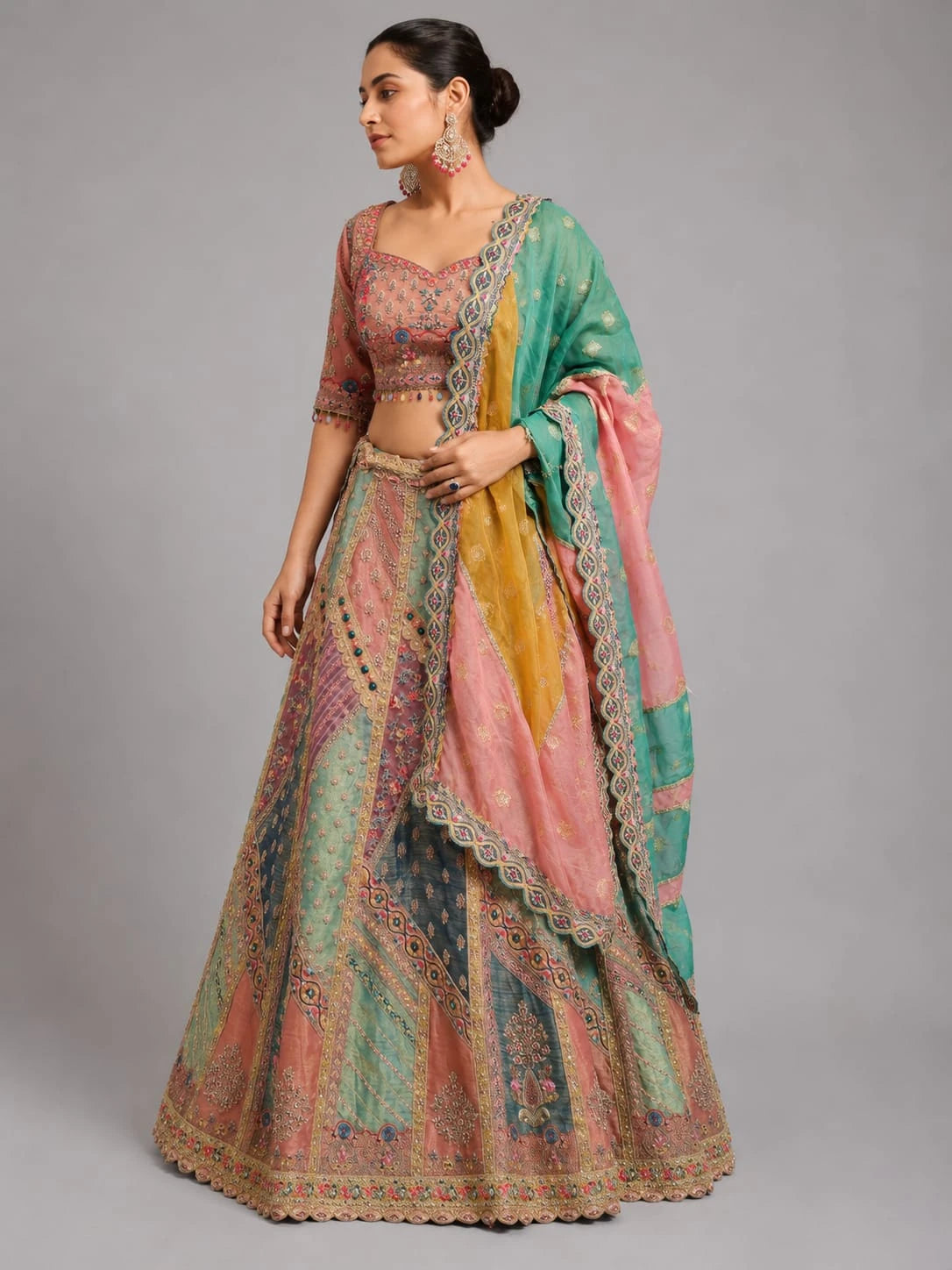 designer multicolor lehenga