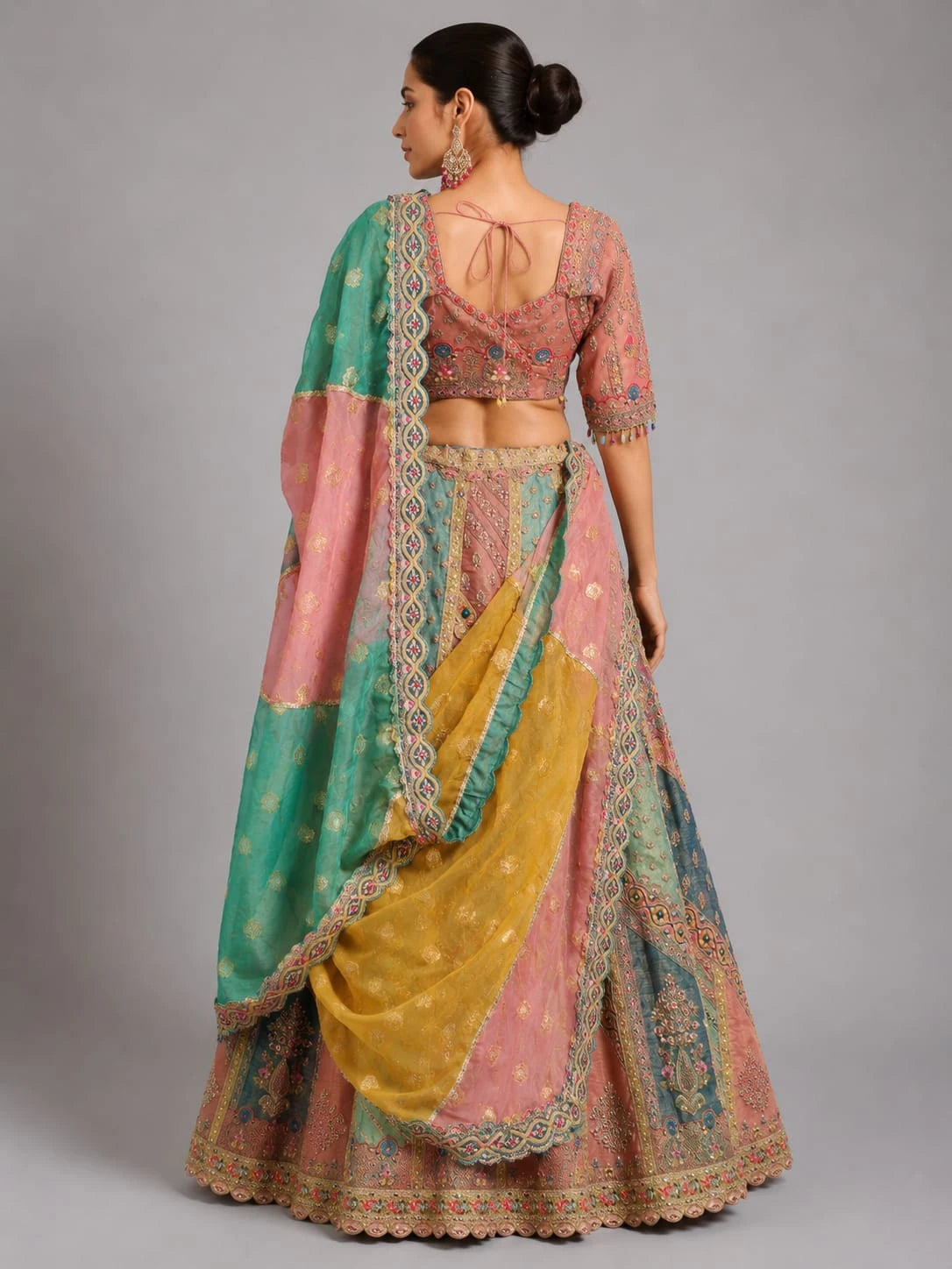 designer multicolor lehenga