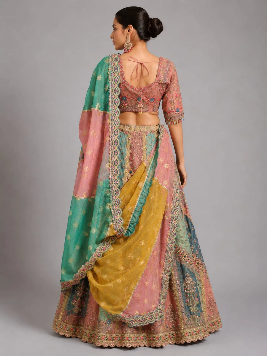 designer multicolor lehenga