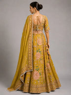 yellow lehenga for women
