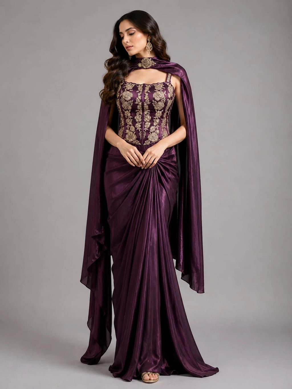 wine dhoti set