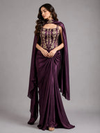 wine dhoti set