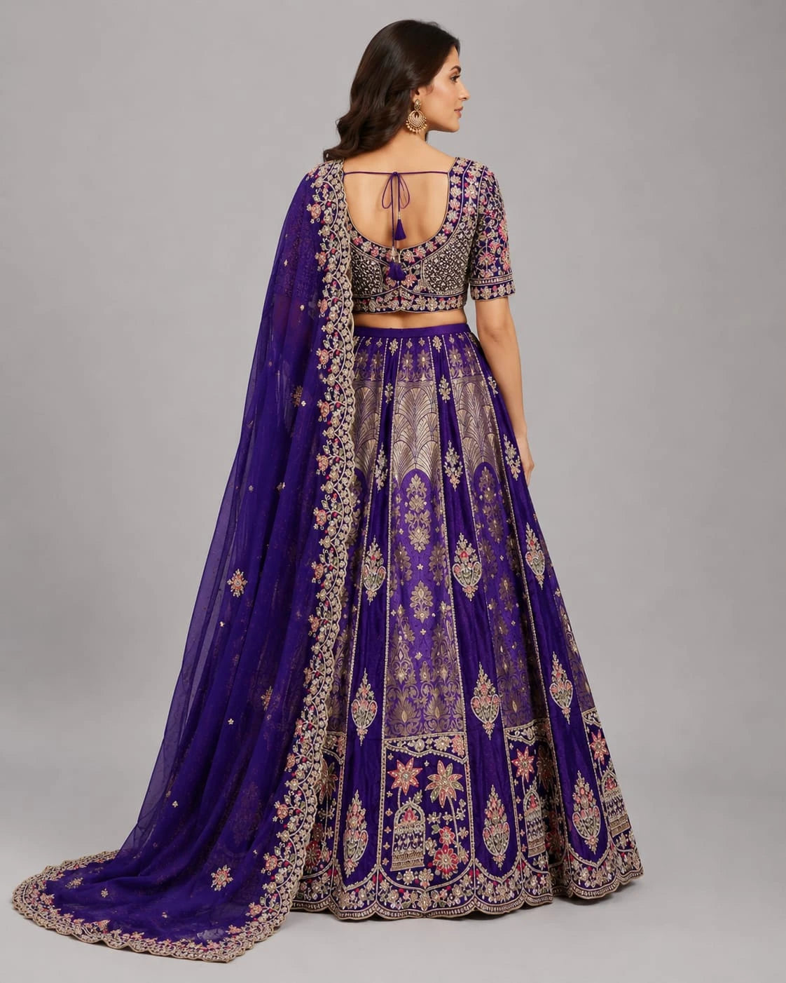 royal purple lehenga