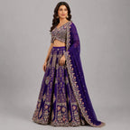 royal purple lehenga