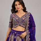 royal purple lehenga