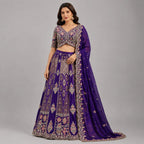 royal purple lehenga