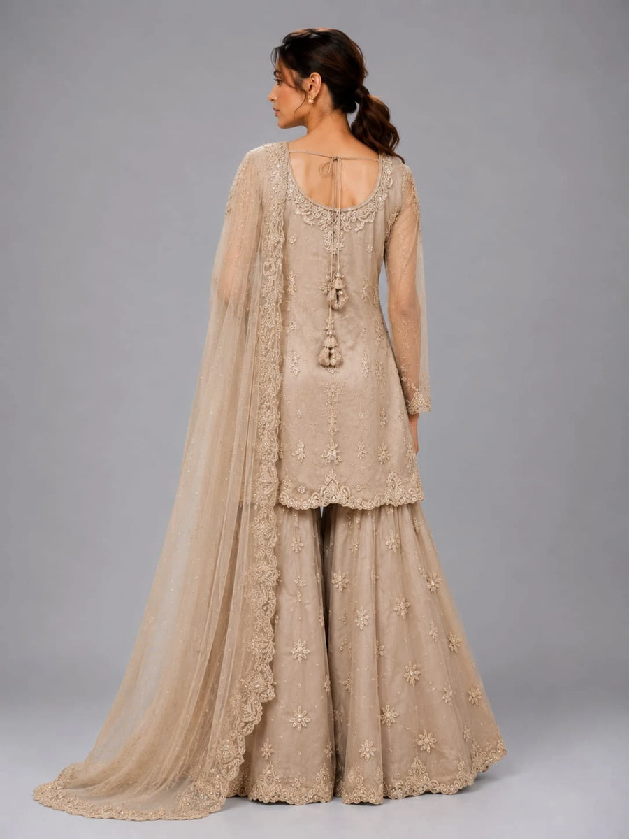 mouse grey sharara suit