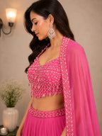 hot pink lehenga