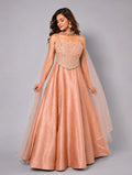 pink chocker lehenga set