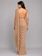 gold ready to wear saree