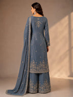 sky blue suit set