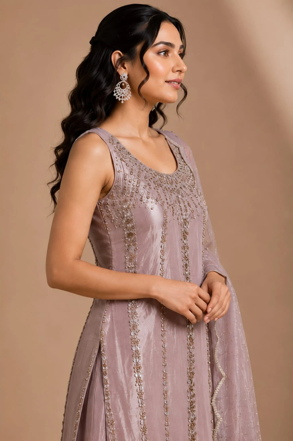 pink festive sharara with dupatta