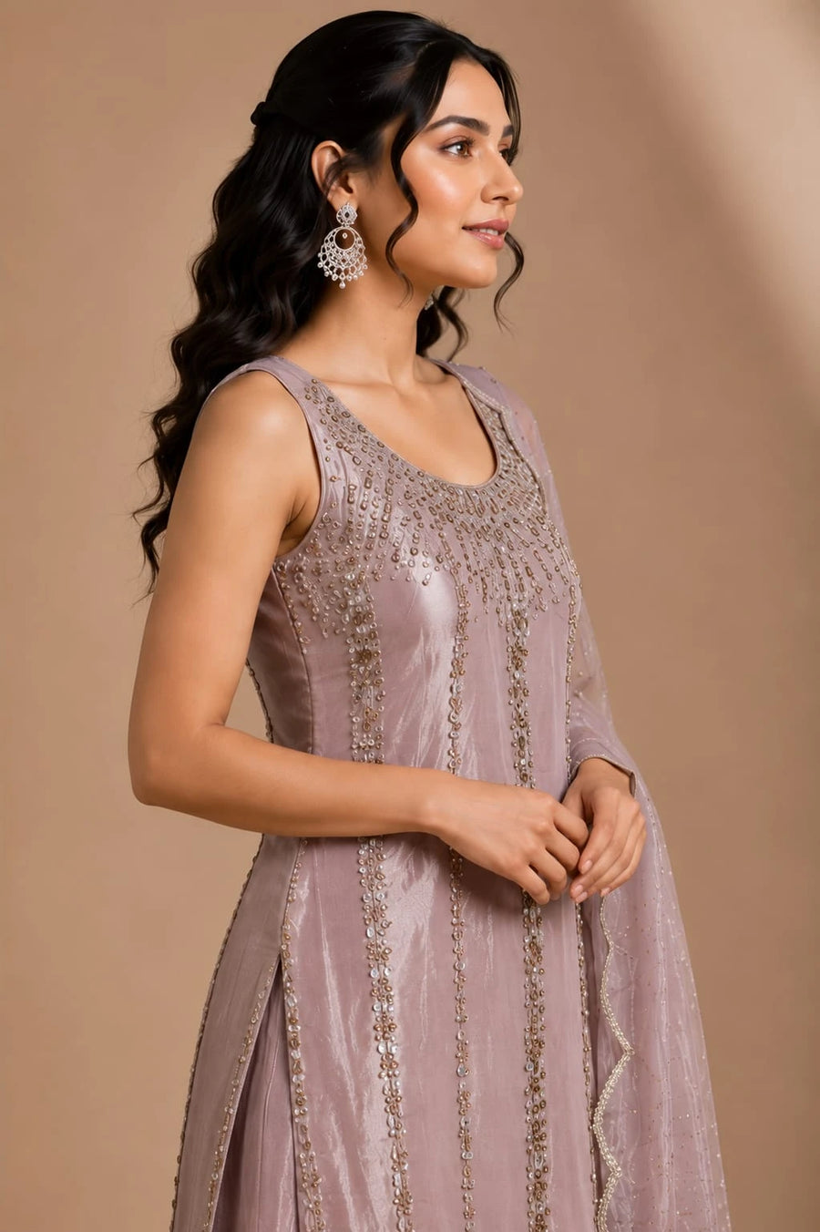 pink festive sharara with dupatta