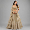 designer ivory lehenga