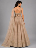 designer peach lehenga