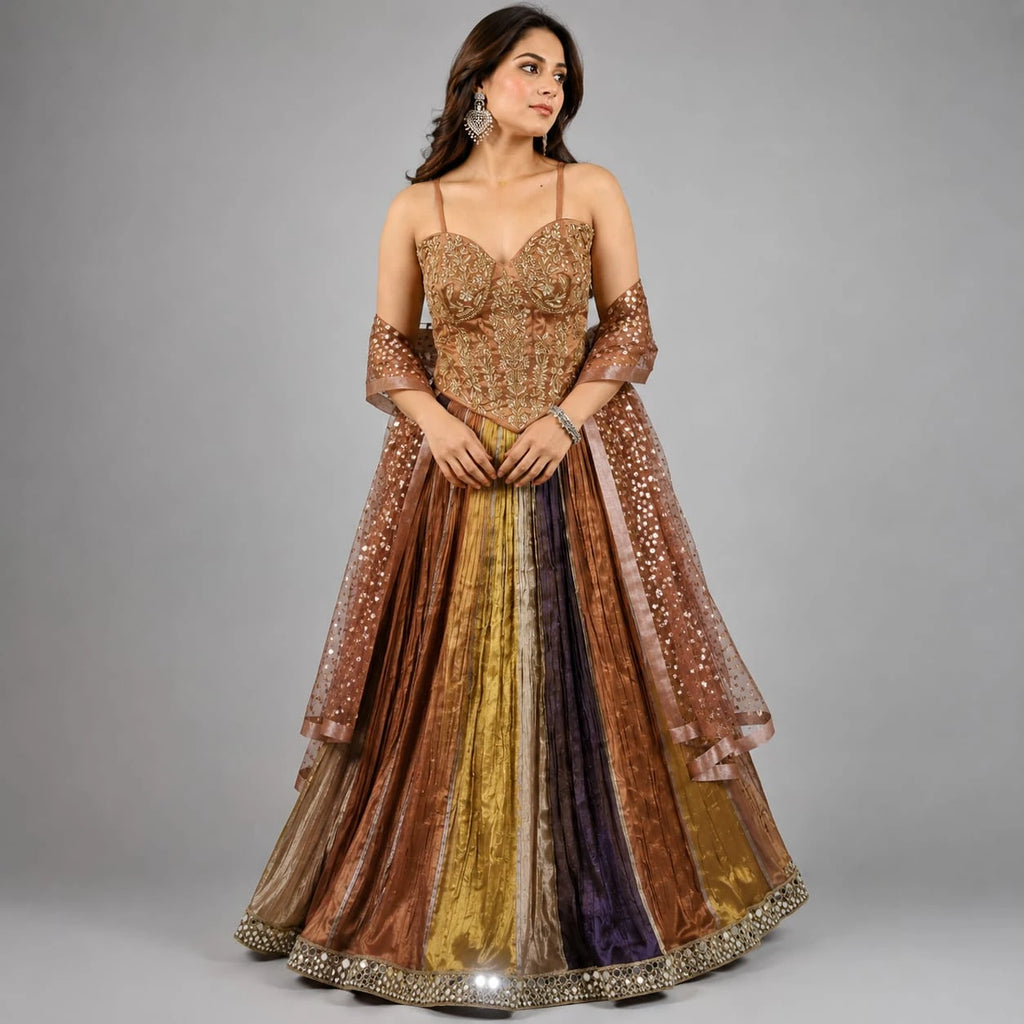 multi color lehenga