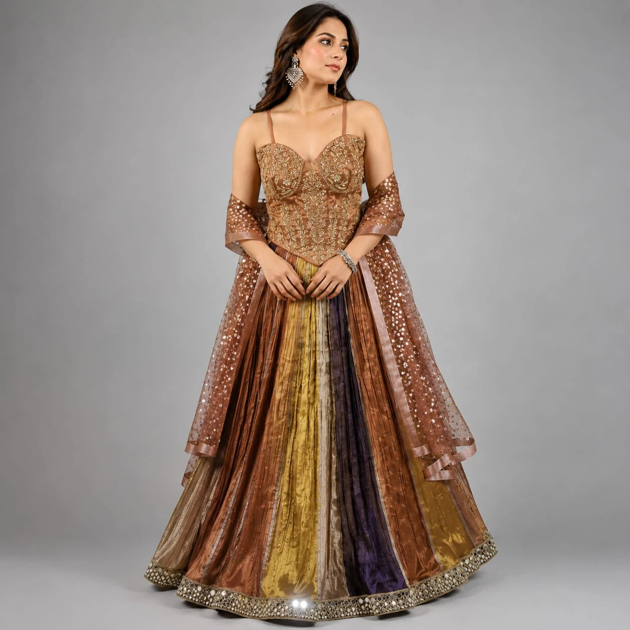 multi color lehenga