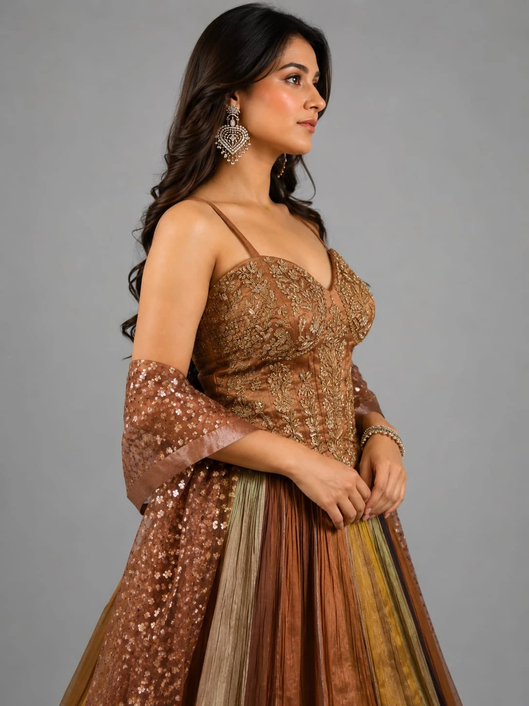 multi color lehenga