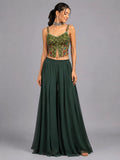 emerald green sharara