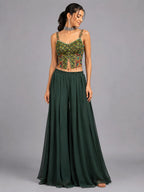 emerald green sharara