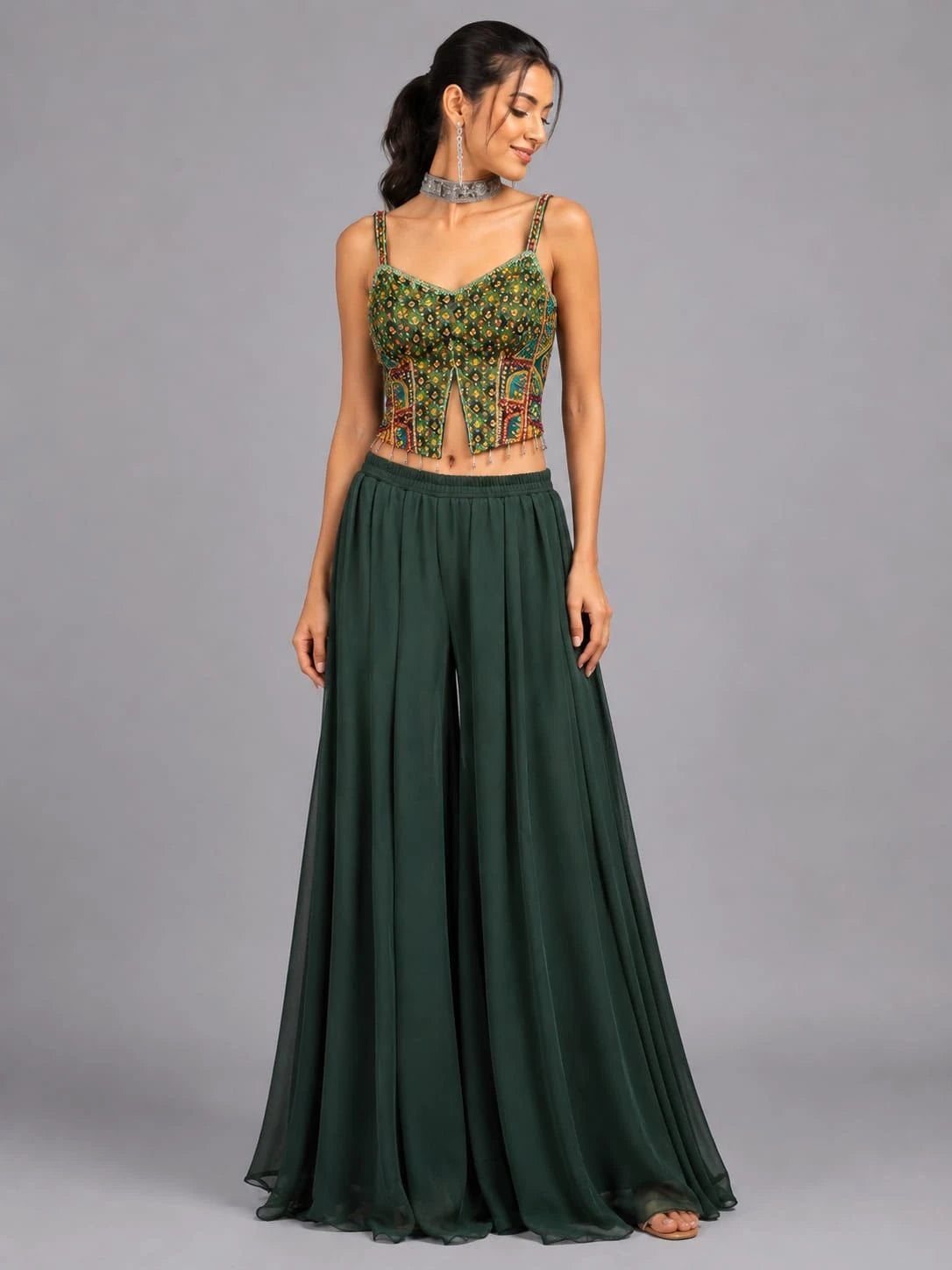 emerald green sharara