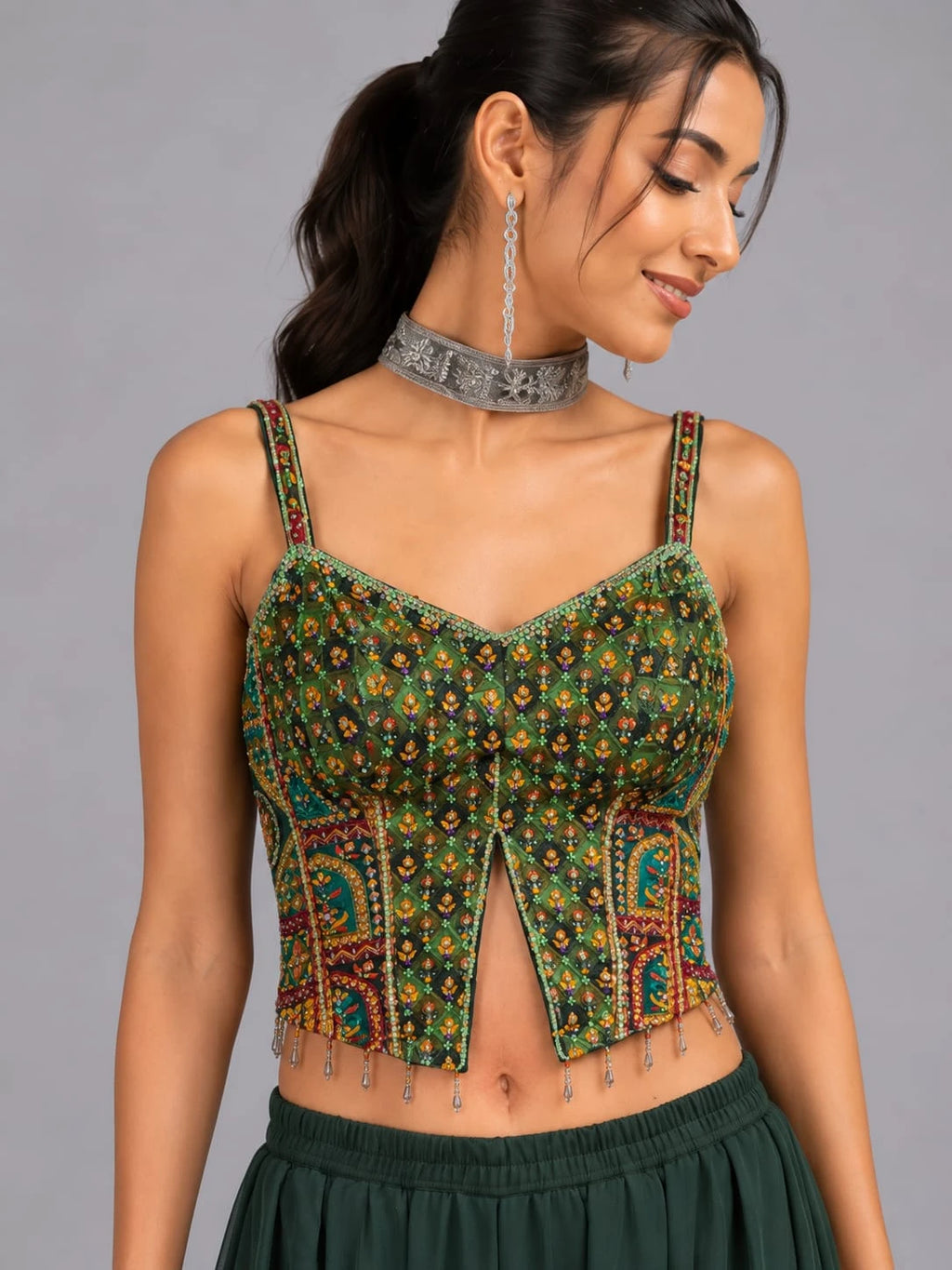 emerald green sharara