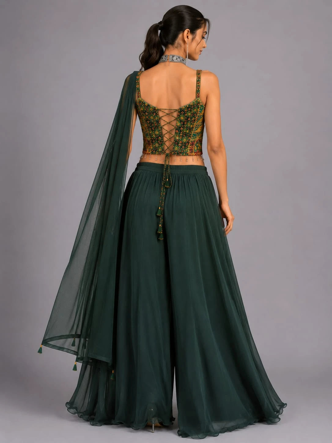 emerald green sharara