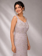 Lilac western dress