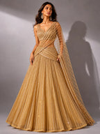 Peach lehenga for women