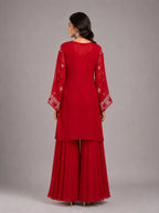 red ethnic wear for women